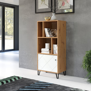 Touch Shelf Unit – Artisan Oak & Matt White