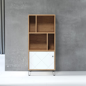 Touch Shelf Unit – Artisan Oak & Matt White