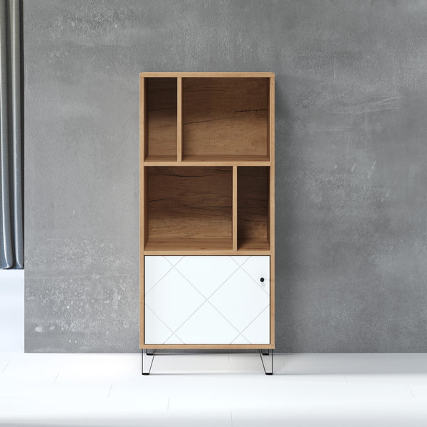 Touch Shelf Unit – Artisan Oak & Matt White