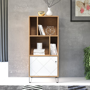 Touch Shelf Unit – Artisan Oak & Matt White
