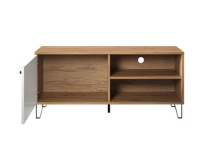 Touch TV Cabinet – Artisan Oak & Matt White