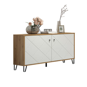 Touch Sideboard – Artisan Oak & Matt White