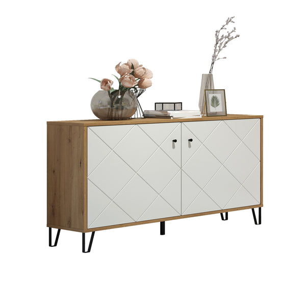 Touch Sideboard – Artisan Oak & Matt White