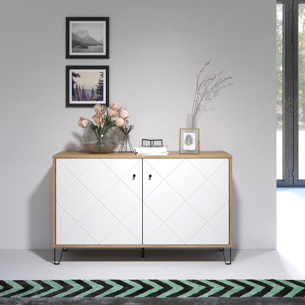 Touch Sideboard – Artisan Oak & Matt White