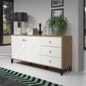 Touch Sideboard – Artisan Oak & Matt White