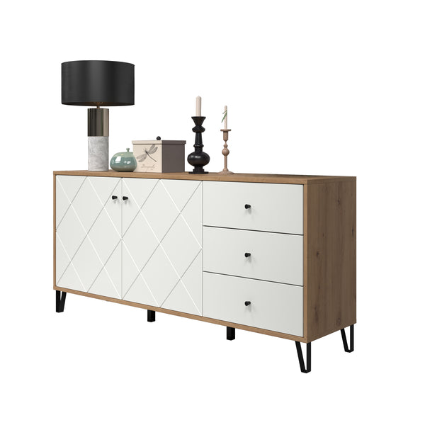 Touch Sideboard – Artisan Oak & Matt White