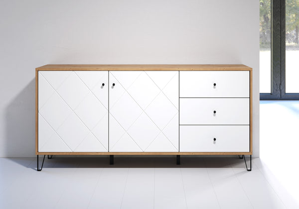 Touch Sideboard – Artisan Oak & Matt White