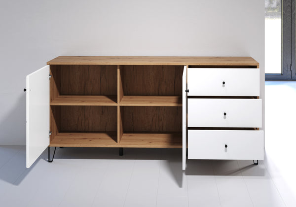 Touch Sideboard – Artisan Oak & Matt White