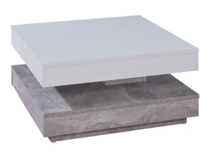 Universal Coffee Table in Cement Grey / White