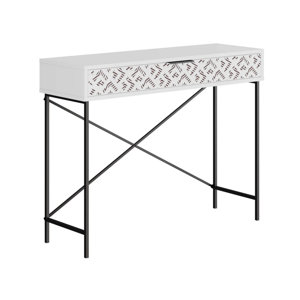 Elegant White Console Table - Karrari