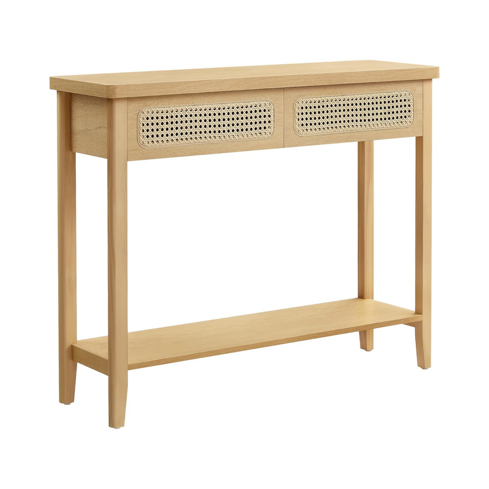 Boho Oak Beige Console Table - Karrari