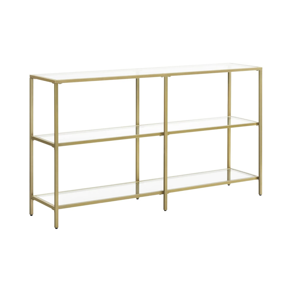 Gold Console Table with 3-Tier - Karrari