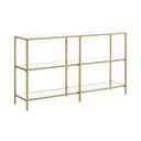 Gold Console Table with 3-Tier - Karrari