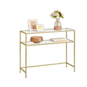 Gold Glass Console Table - Karrari