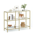 Gold Glass Console Table - Karrari