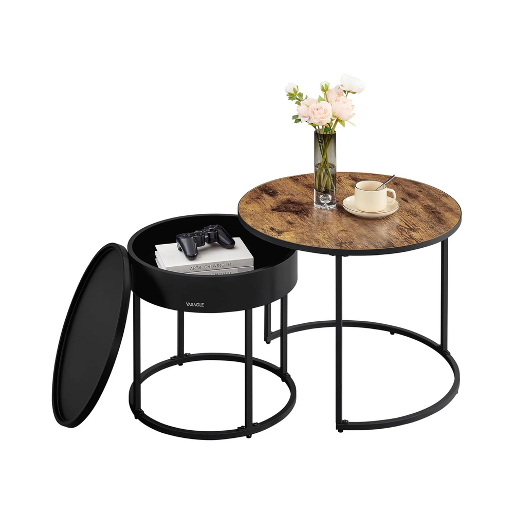 Nesting Coffee Tables with Storage - Karrari