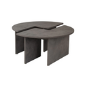 S-Curve Coffee Tables – Concrete Grey - Karrari