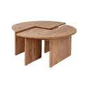 S-Curve Coffee Tables – Natural Oak - Karrari
