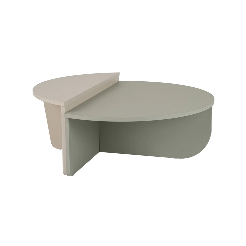Two-Tone Geometric Coffee Table - Karrari