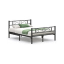 Double Metal Bed Frame (198x141.8cm) - Karrari
