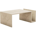 Elegant Marble Design Coffee Table - Travertine Colour - Karrari