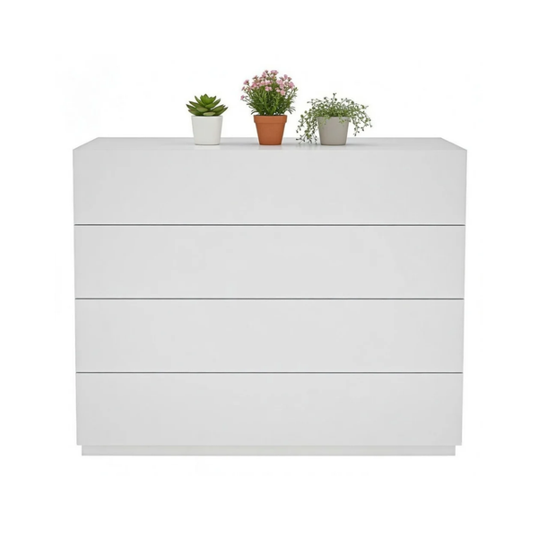 Professional 4-Drawer Station | Matte White Finish - Karrari