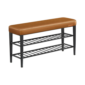 Faux Leather Storage Shoe Bench - Karrari