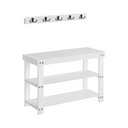 Coat Rack & Shoe Bench Set – 5 Hooks, 3-Tier - Karrari