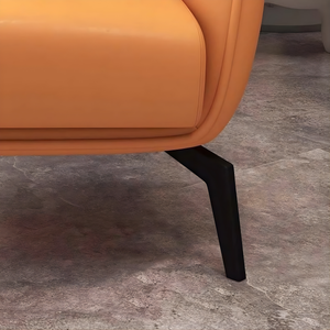 The Forge & Hide Wingback Lounge Chair - Orange - Karrari