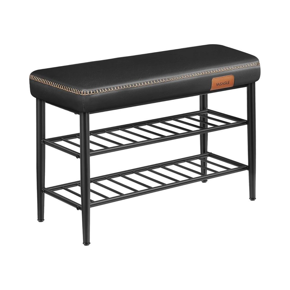 Mid-Century Shoe Rack Storage Bench - Karrari
