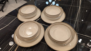 Loods Cream 12-Piece Porcelain Dinner Set - Karrari