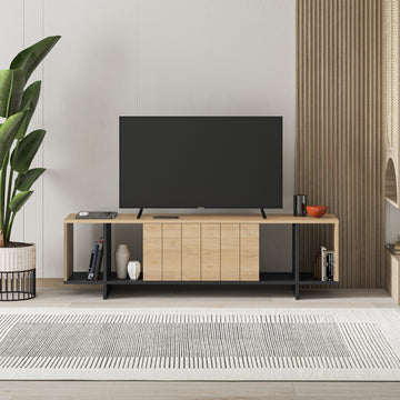 Stunning oak-colored TV unit