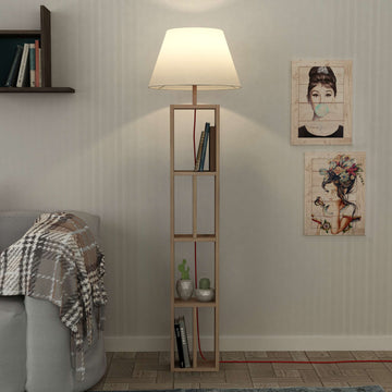 Giorno Floor Lamp, Wood, Oak