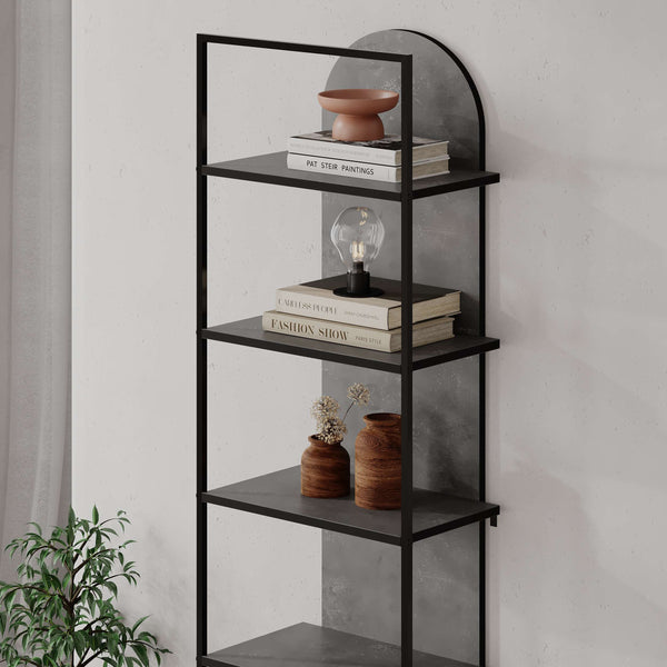ARCHY Bookcase – Grey - Karrari