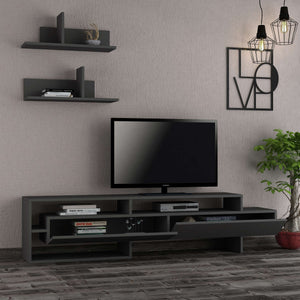 TV Stand with Floating Shelves - Karrari