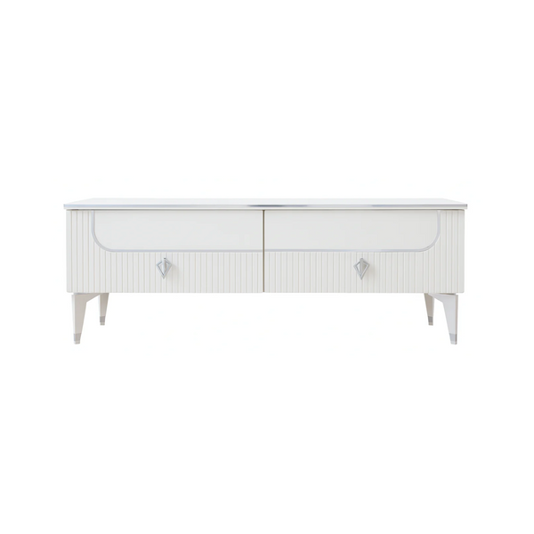 Modern White TV Stand - Karrari