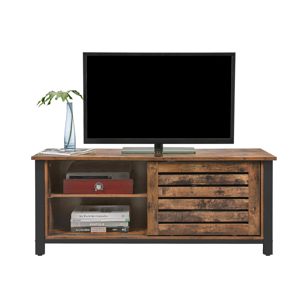 Industrial TV Stand with Sliding Doors - Karrari