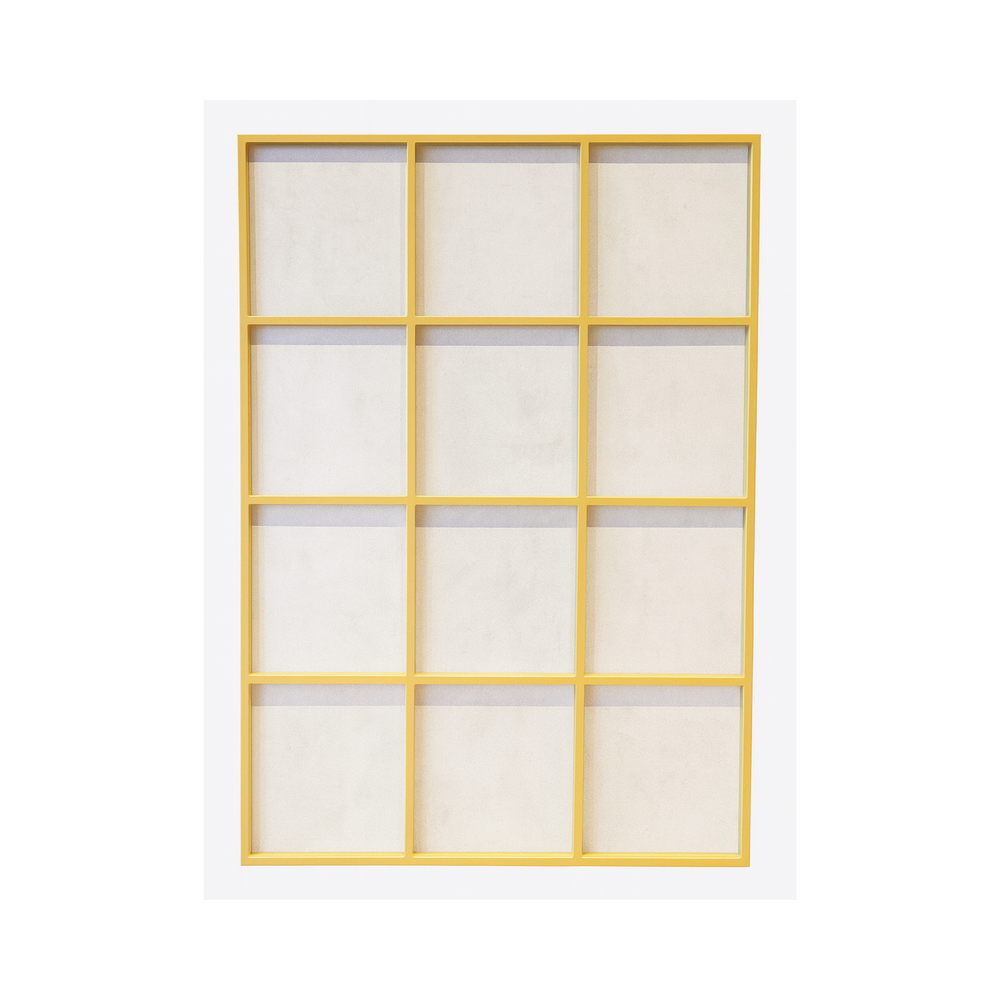 Gold Metal Frame Grid Mirror - Karrari