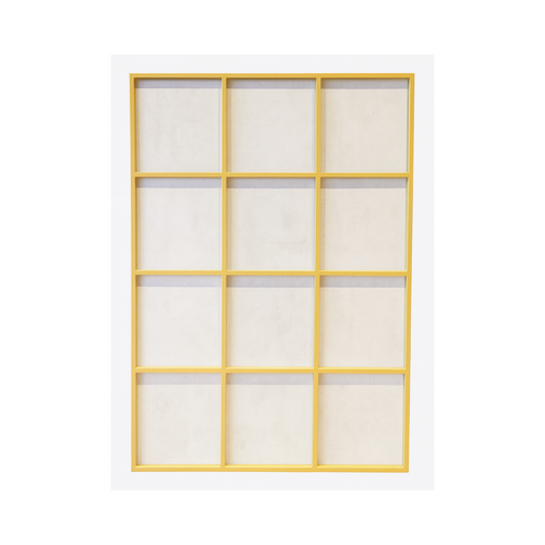 Gold Metal Frame Grid Mirror - Karrari