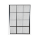 Grid Mirror – Black Metal Frame - Karrari