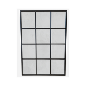 Grid Mirror – Black Metal Frame - Karrari