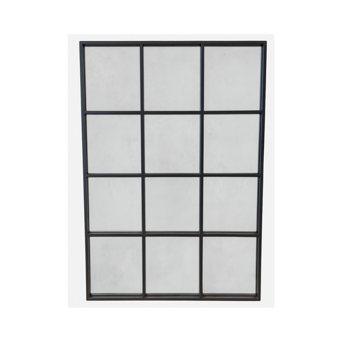Grid Mirror – Black Metal Frame - Karrari