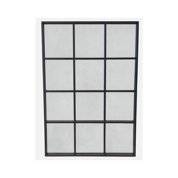 Grid Mirror – Black Metal Frame - Karrari