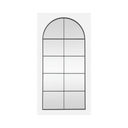 Arched Grid Mirror – Black Metal Frame - Karrari