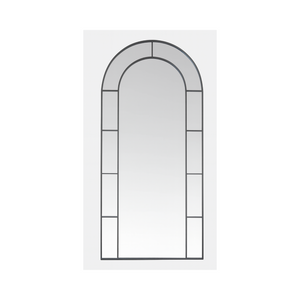 Tall Arched Mirror – Black Metal Frame - Karrari