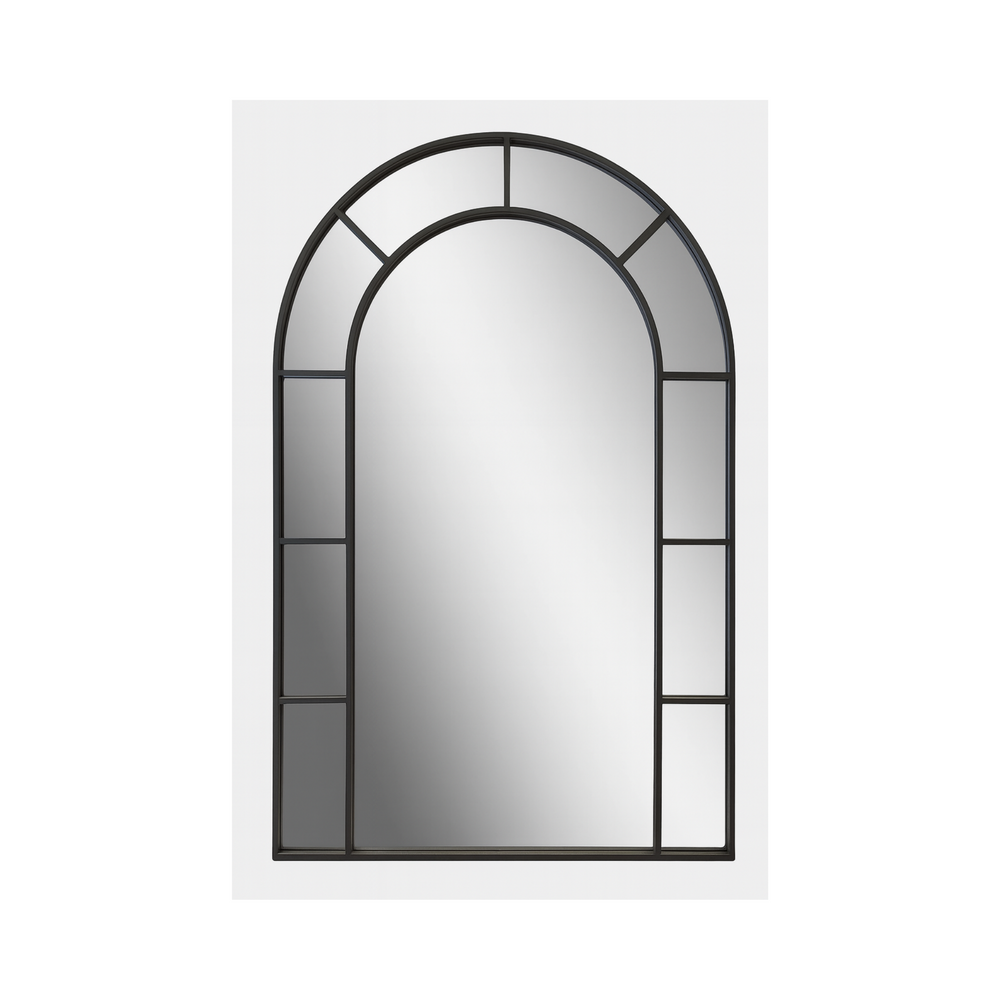 Arched Mirror - Black Metal Frame - Karrari