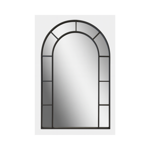 Arched Mirror - Black Metal Frame - Karrari