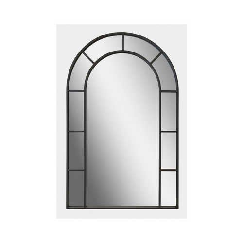 Arched Mirror - Black Metal Frame - Karrari