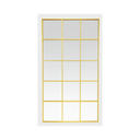 Gold Grid Mirror - Metal Frame - Karrari