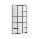 Tall Grid Mirror - Black Metal Frame - Karrari